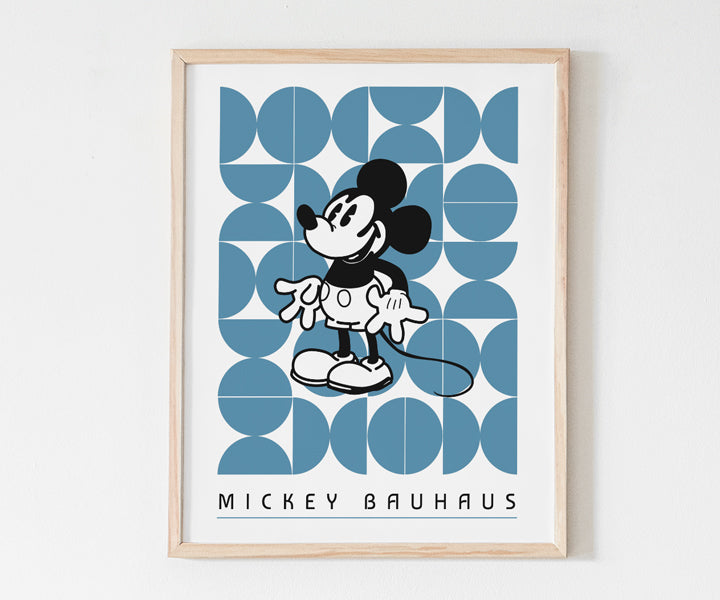 Affiche Mickey Bauhaus