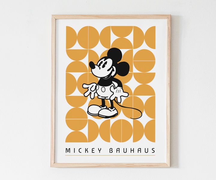 Affiche Mickey Bauhaus