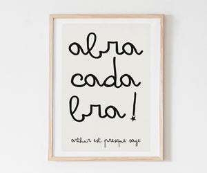 Affiche personnalisable Abracadabra