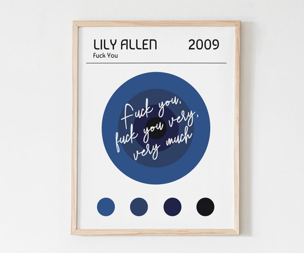 Affiche Lily Allen - Fuck you